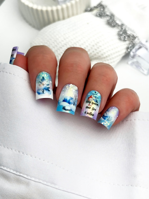 Слайдер-дизайн Зимний из каталога Цветные на любой фон, в интернет-магазине BPW.style